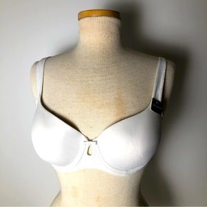 NWT Ellen Tracy White Underwire Bra 36C
